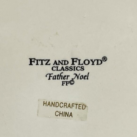 Fitz and Floyd Father Noel Octagon Lidded Box, Fruit & Ribbon Top, 1990s - Picture 7 of 7